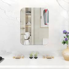 Pieces Flexible Mirror Sheets Self Adhesive Tiles for Home Wall Decor