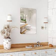 Pieces Flexible Mirror Sheets Self Adhesive Tiles for Home Wall Decor